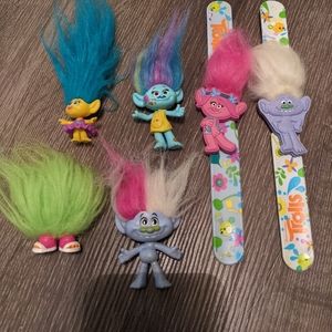 Troll Dolls and bracelets